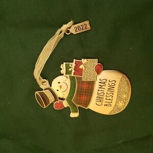 Christmas Blessings Snowman Ornament